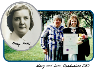 Mary and Joan - Graduation 1989