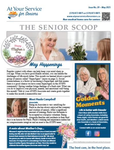 May 2025 Newsletter: Home Care and Super Agers